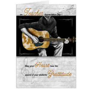 Professeur de musique Appréciation Guitariste