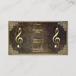 Professeur de musique - carte de visite