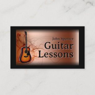 Professeur de musique guitare Carte de visite Brow