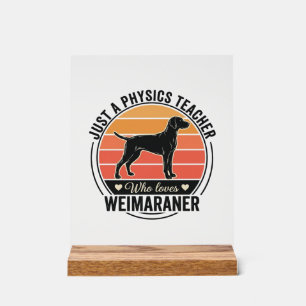 Professeur de physique aime conception de chien We