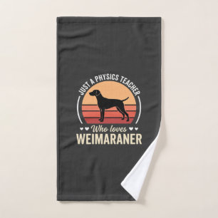 Professeur de physique amateur de chien Weimaraner