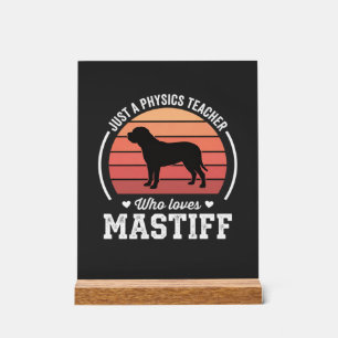 Professeur de physique Mastiff amateur de chiens