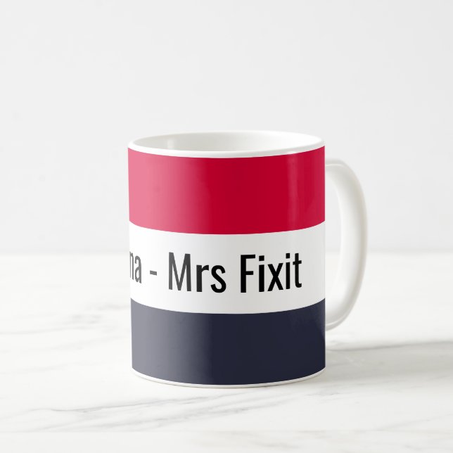 Professeur de réparation amusante Mme Fixit Mug (Devant droit)