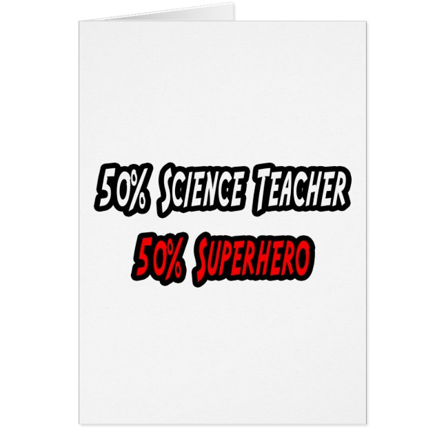 Professeur de sciences / Superhero (Devant)