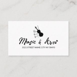 Professeur de studio de musique Carte de visite