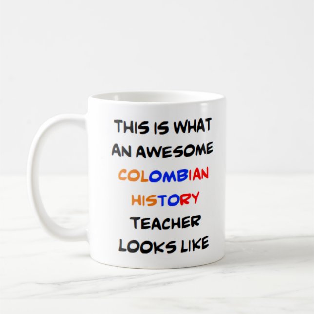 professeur d'histoire colombienne, stupéfiant Mug (Gauche)
