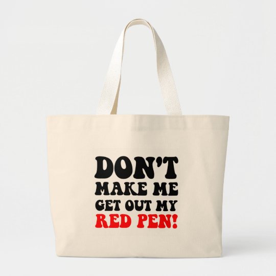Professeur drôle grand tote bag