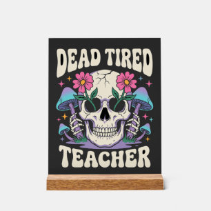 Professeur Épuisé Crâne Champignon Halloween Graph