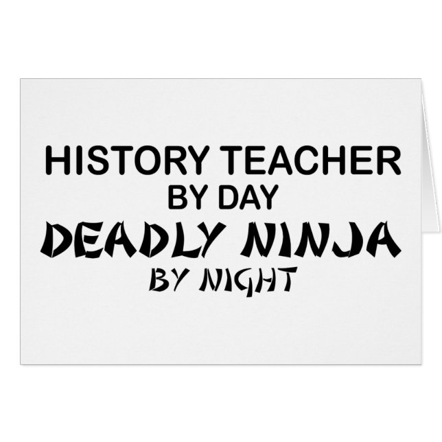 Professeur Ninja mortel d'histoire (Devant horizontal)