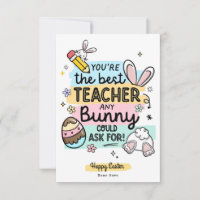 Professeur Pâques Appréciation Bonne Carte Pâques