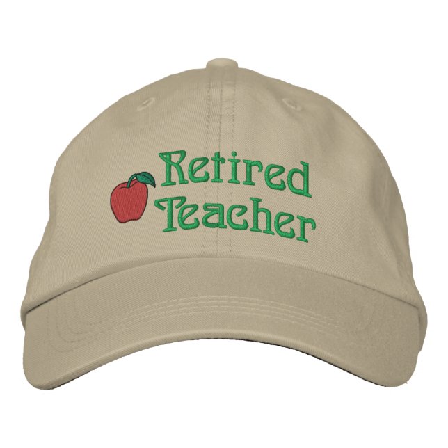 Professeur retraité Casquette brodé (Devant)