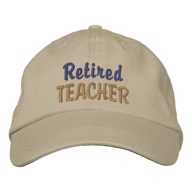 Professeur retraité Casquette de baseball brodé /  (Devant)