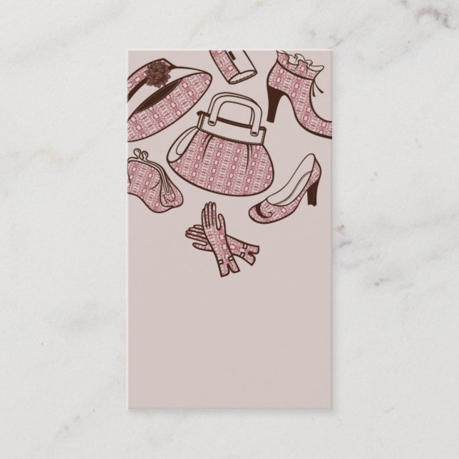 professinal shoe bag dealer business card template (Front)