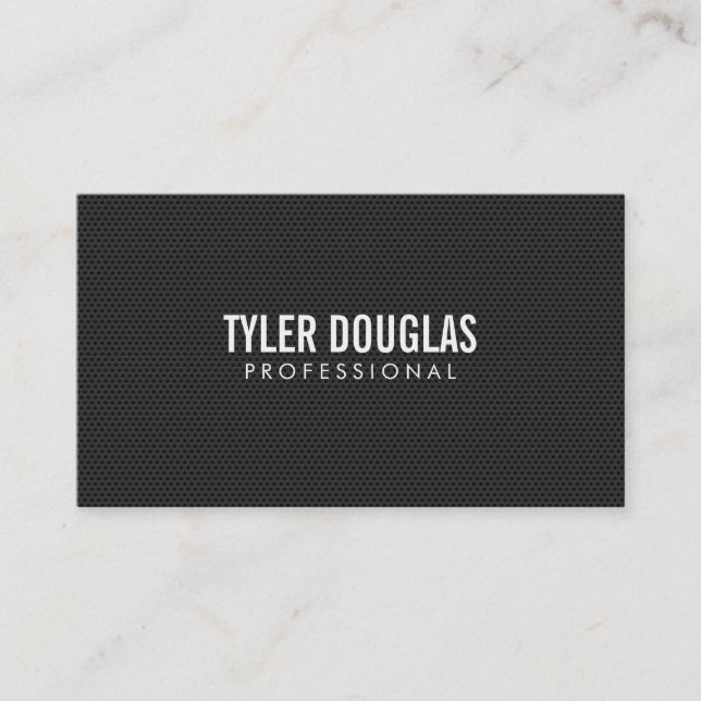 Profession (carbon pattern) business card (Front)