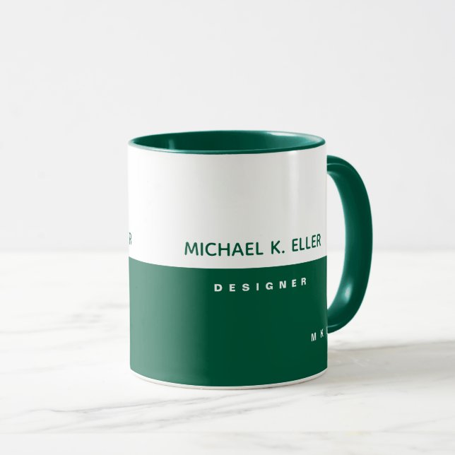 Profession Combo Mug with Name - Designer (Front Right)
