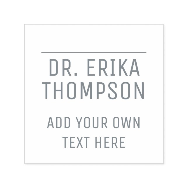 profession (dr) self-inking stamp to add signature (Design)