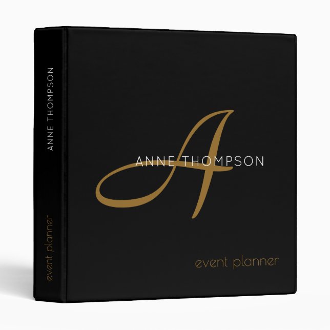 profession (or any other subject) black binder (Front/Spine)