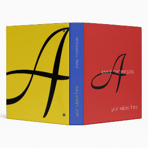profession (or any other subject) colourful binder