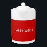 Profession Plain Simple Attractive Red White Name<br><div class="desc">Attractive,  simple,  elegant design. You can change the fonts,  colours,  backgorund with easy to use tool.</div>