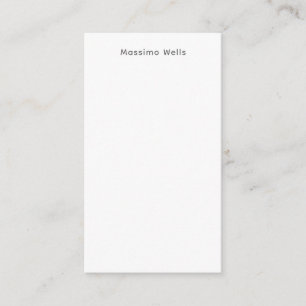 Profession Plain Simple White Attractive Enclosure Card