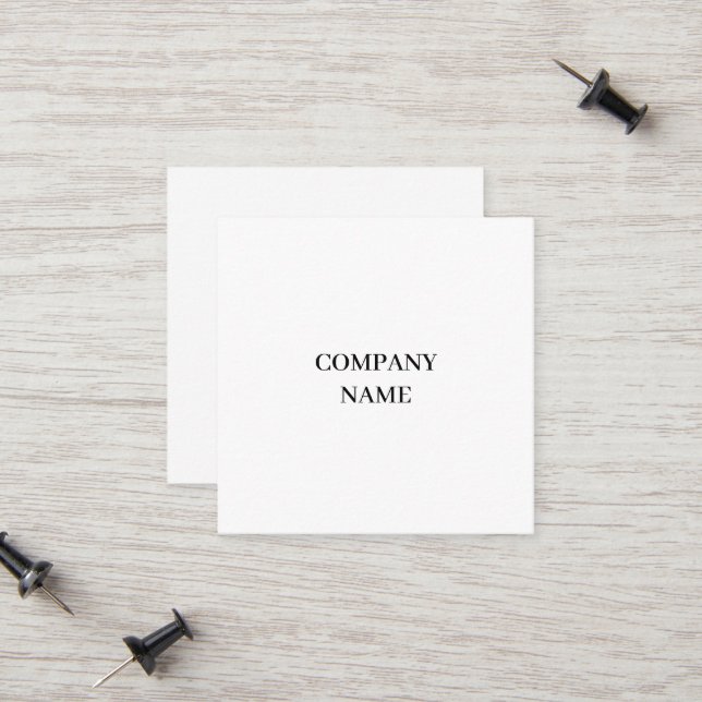 Professional 2.5" x 2.5" Calling Business Card (Front/Back In Situ)