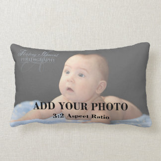Professional 3x2 Aspect Ratio Photo Template Lumbar Pillow