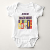 Professional Accountant Iconic Design Baby Bodysuit (Front)