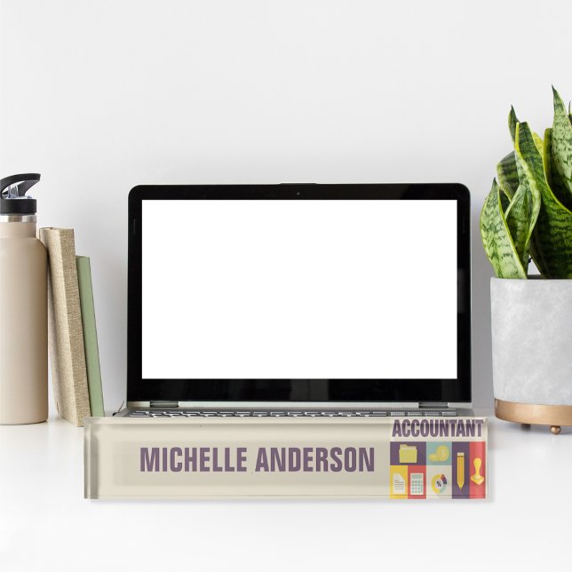 Professional Accountant Iconic Design Nameplate (Creator Uploaded)
