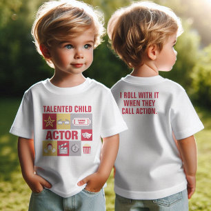 Professional Actor Iconic Designed Custom Baby T-Shirt