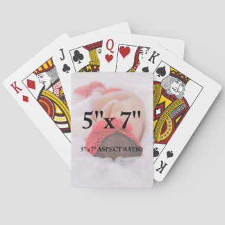 Professional Add Your Photo 5 x 7 Aspect Ratio Playing Cards