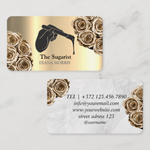 Professional and Chic for Brazilian & Body Waxing Business Card