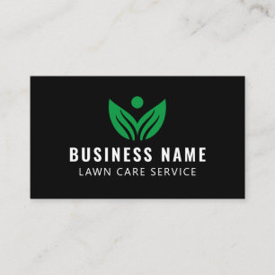 Professional and Eco-Friendly Lawn Care Solutions Business Card