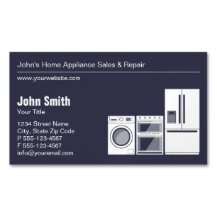 Professional Appliance Repair, Service and Sale Magnetic Business Card