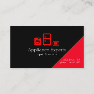 Professional Appliances Service & Repair Business Card