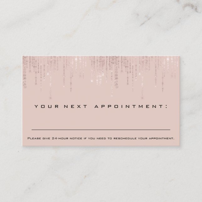 Professional Appointment Reminder Certificated Business Card (Front)
