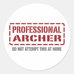 Professional Archer Classic Round Sticker