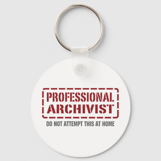 Professional Archivist Keychain (Front)