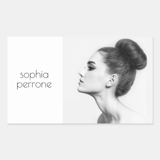 Professional Artist and Photographer Photo Card Sticker (Front)