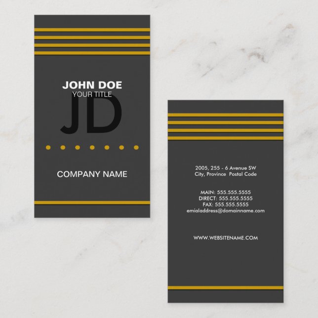 Professional / Attorney Business Card (Front/Back)