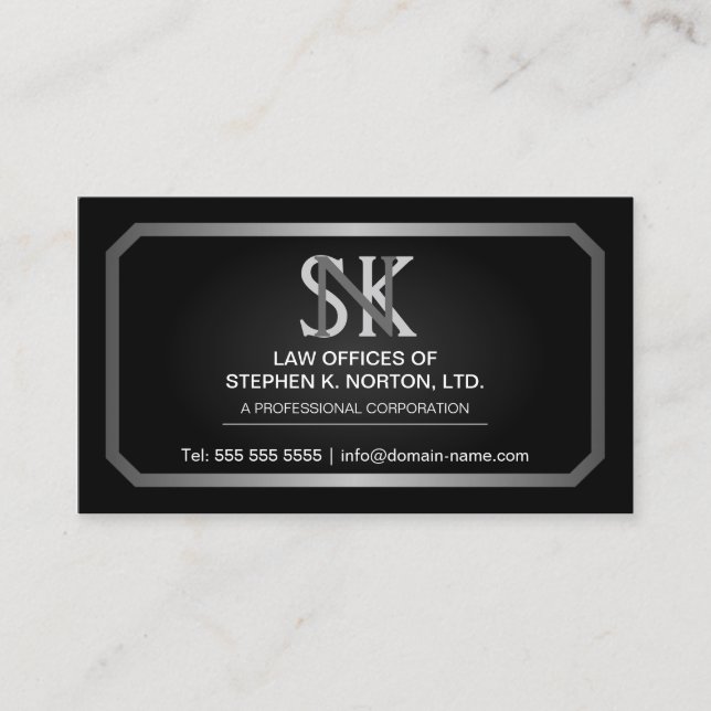 Professional Attorney Business Cards (Front)