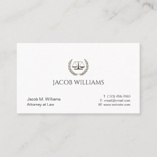 Professional Attorney Law Firm Lawyer Business Card