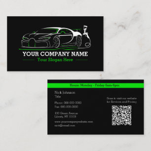 Professional Auto Body Paint Shop Automotive Business Card