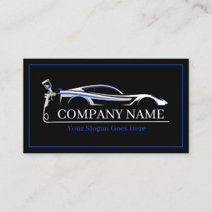 Professional Auto Body Paint Shop Automotive  Business Card