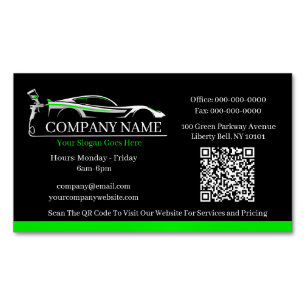 Professional Auto Body Paint Shop Automotive  Magnetic Business Card