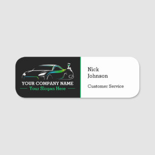 Professional Auto Body Paint Shop Automotive Name Tag
