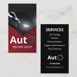 Professional Auto Repair Shop Business Card