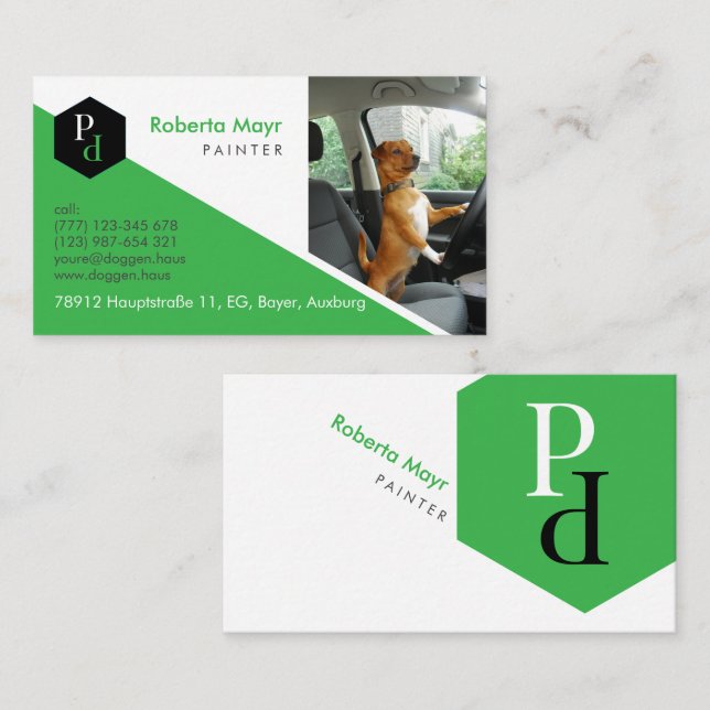Professional Automatic Logo  Business Card (Front/Back)