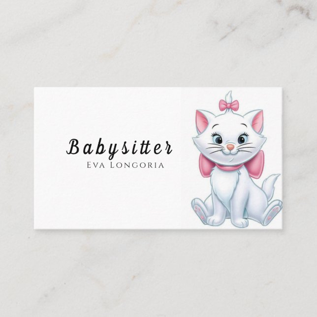 Professional Babysitter Services: Reliable Care Business Card (Front)