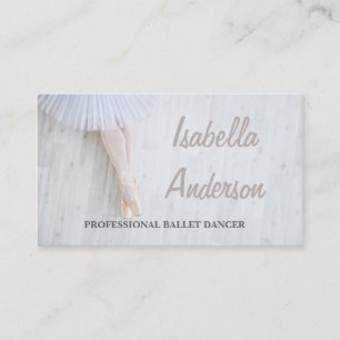 Professional Ballet Dancer Studio Theatre Card