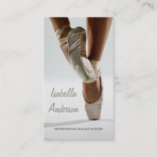 Professional Ballet Dancer Studio Theatre Card
